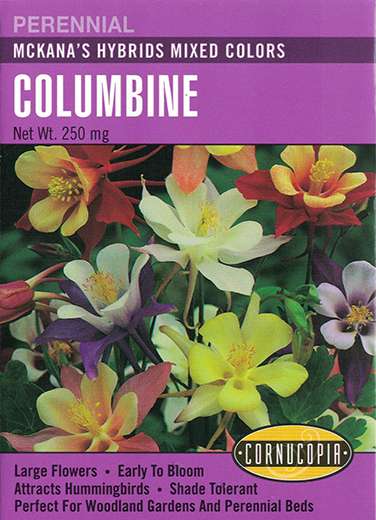 McKana's Hybrids Mixed Colors Columbine Seeds 1 McKana's Hybrids Mixed Colors Columbine Seeds