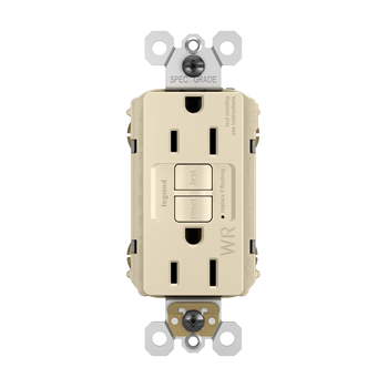 radiant® 15-Amp 125-Volt Commercial / Residential Self-Test,Weather-Resistant GFCI Duplex Receptacle, 1-Pack, Light Almond 2 radiant® 15-Amp 125-Volt Commercial / Residential Self-Test,Weather-Resistant GFCI Duplex Receptacle, 1-Pack, Light Almond