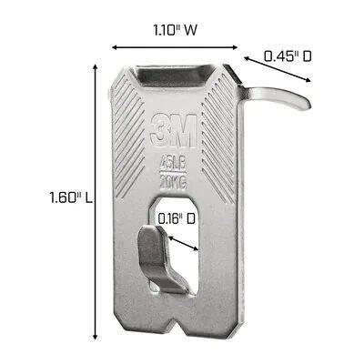 Claw, 45-Pound, Drywall Picture Hanger, 3-Count