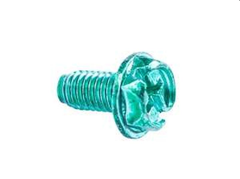 Green Round Washer Head Grounding Screw 1 Green Round Washer Head Grounding Screw