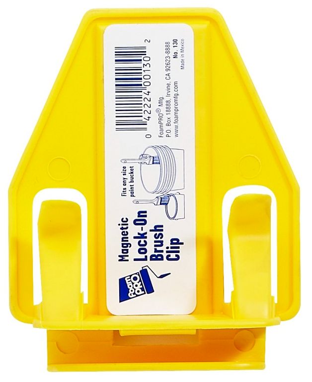 Yellow Magnetic Lock-On Brush Clip