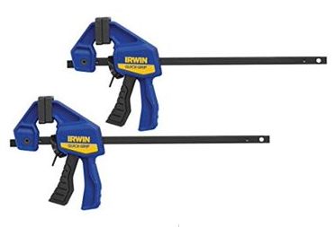12-Inch Mini Steel One-Handed Bar Clamp, 2-Pack