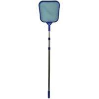 9-Foot Deluxe Pool Leaf Skimmer And Rake With Telepole 1 9-Foot Deluxe Pool Leaf Skimmer And Rake With Telepole