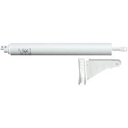 White Steel Door Closer, 90-Degree Opening