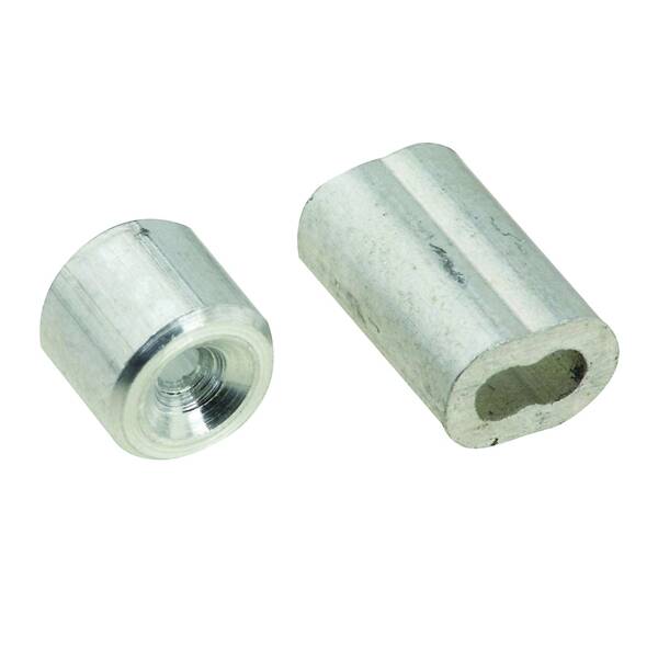 1/16-Inch Diameter Aluminum Cable Ferrule And Stop 1 1/16-Inch Diameter Aluminum Cable Ferrule And Stop