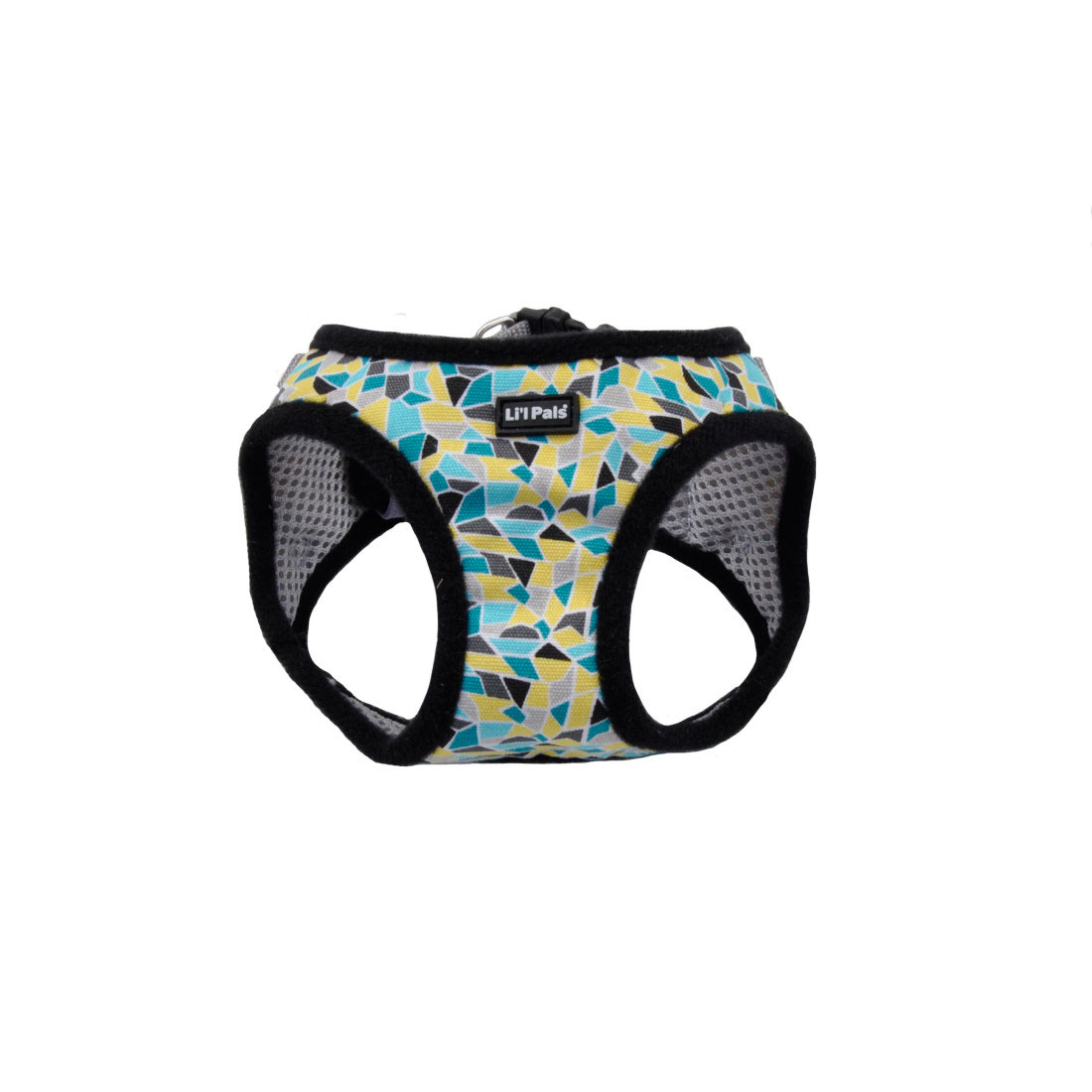 8-10-Inch Lil' Pals Canvas Dog Harness, Stained Glass