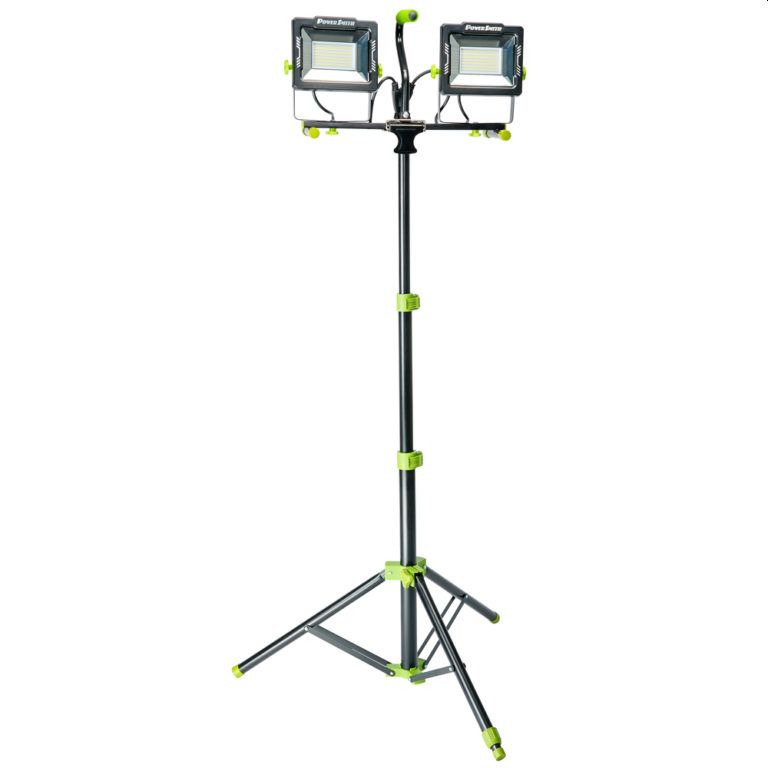 20,000 Lumen Dual-Head L E D Work Light With Tripod 1 20,000 Lumen Dual-Head L E D Work Light With Tripod