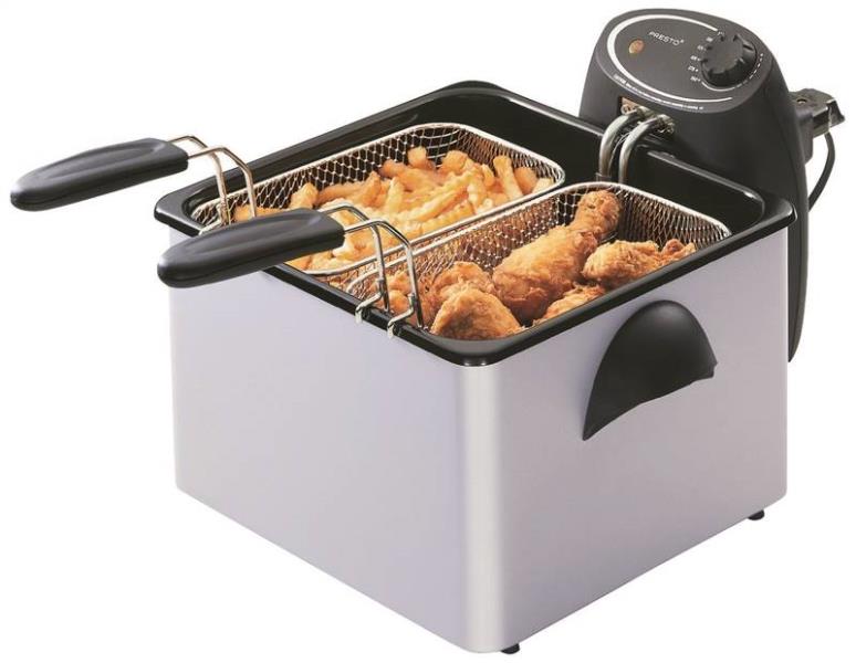 Stainless Steel Dual Basket ProFry Immersion Element Deep Fryer