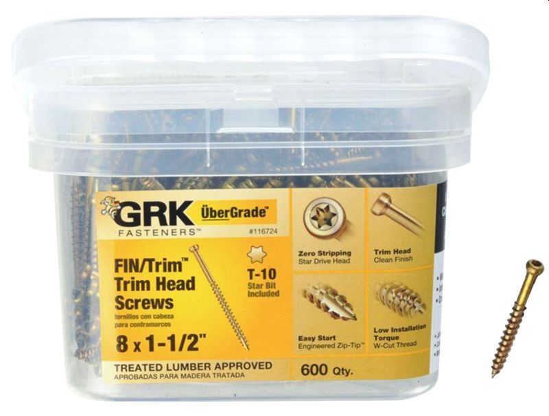 #8 x 1-1/2-Inch Finishing Screw 600-Count 1 #8 x 1-1/2-Inch Finishing Screw 600-Count
