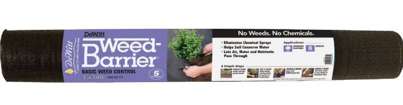3 x 100-Foot Dark Gray Polypropylene Weed Barrier