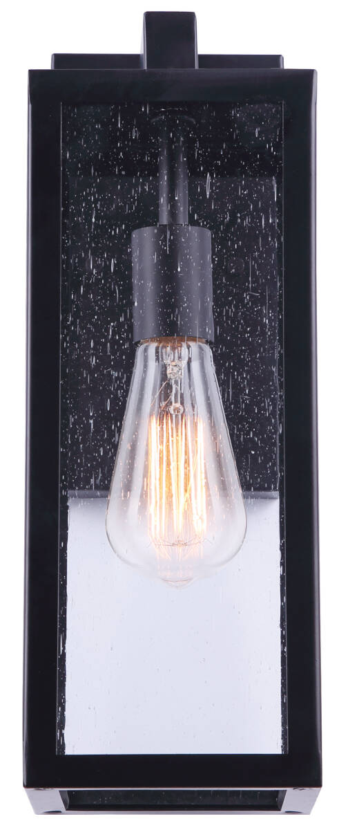 1-Light 14-7/8-Inch Matte Black And Seeded Glass Newport Outdoor Downlight 2 1-Light 14-7/8-Inch Matte Black And Seeded Glass Newport Outdoor Downlight