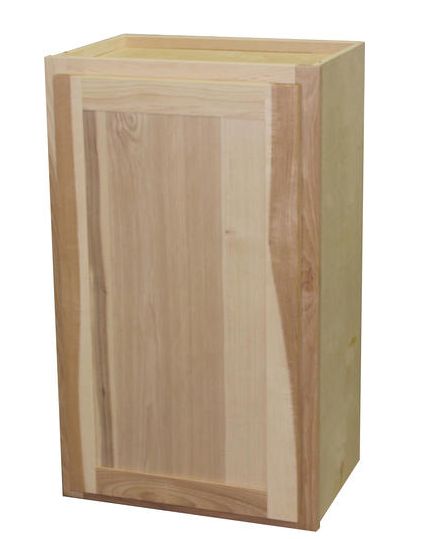 21 x 30 x 12-Inch Premium Ready To Finish Hickory Single Door Wall Cabinet 3 21 x 30 x 12-Inch Premium Ready To Finish Hickory Single Door Wall Cabinet