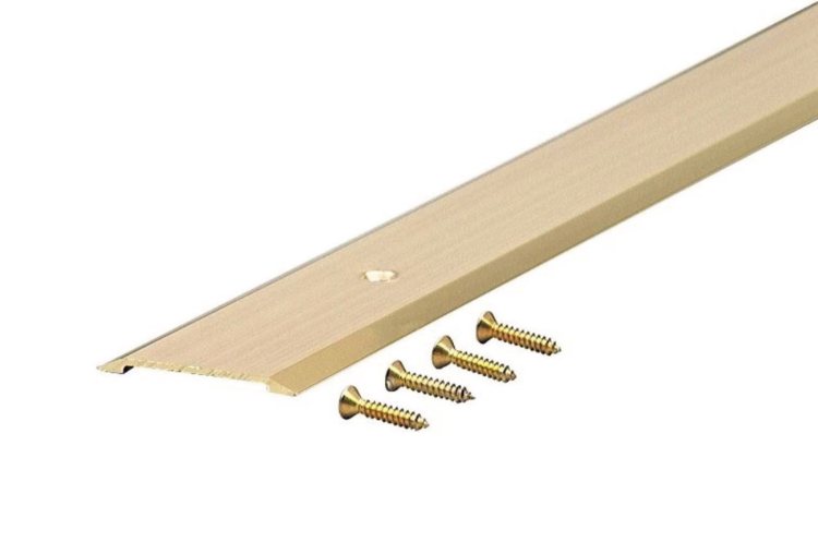 1-3/4 in Flat Top Threshold Premium Finish - Brite Gold