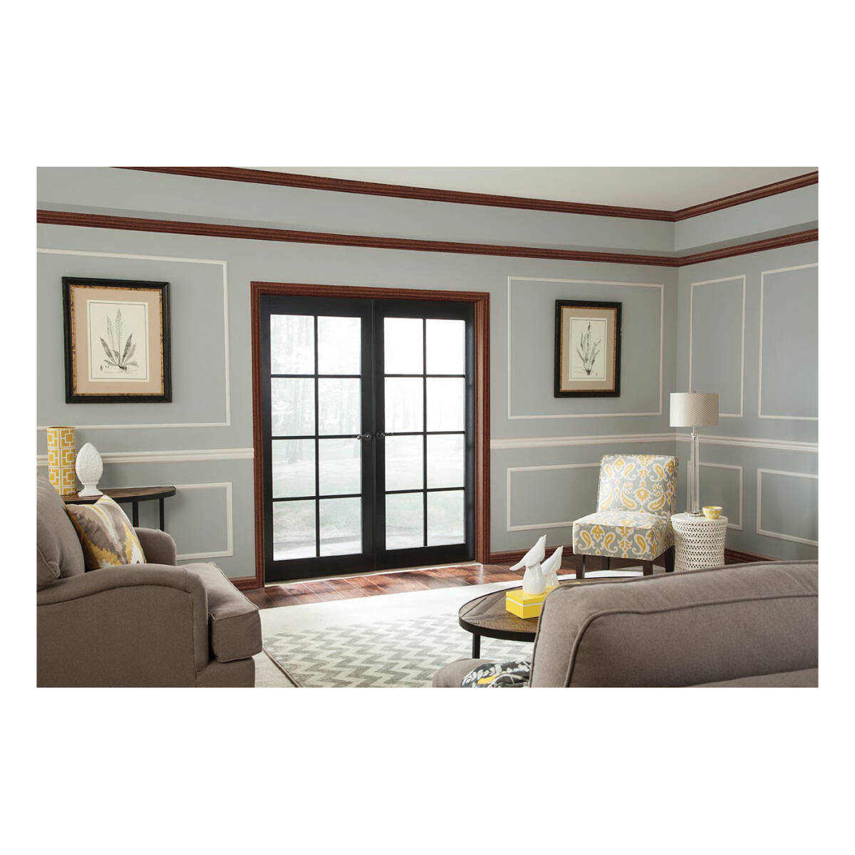 8-Foot X 4-Inch River Grey Baseboard Moulding