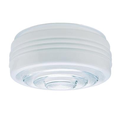 6-Inch White And Clear Glass Drum Shade, 6-Pack 1 6-Inch White And Clear Glass Drum Shade, 6-Pack