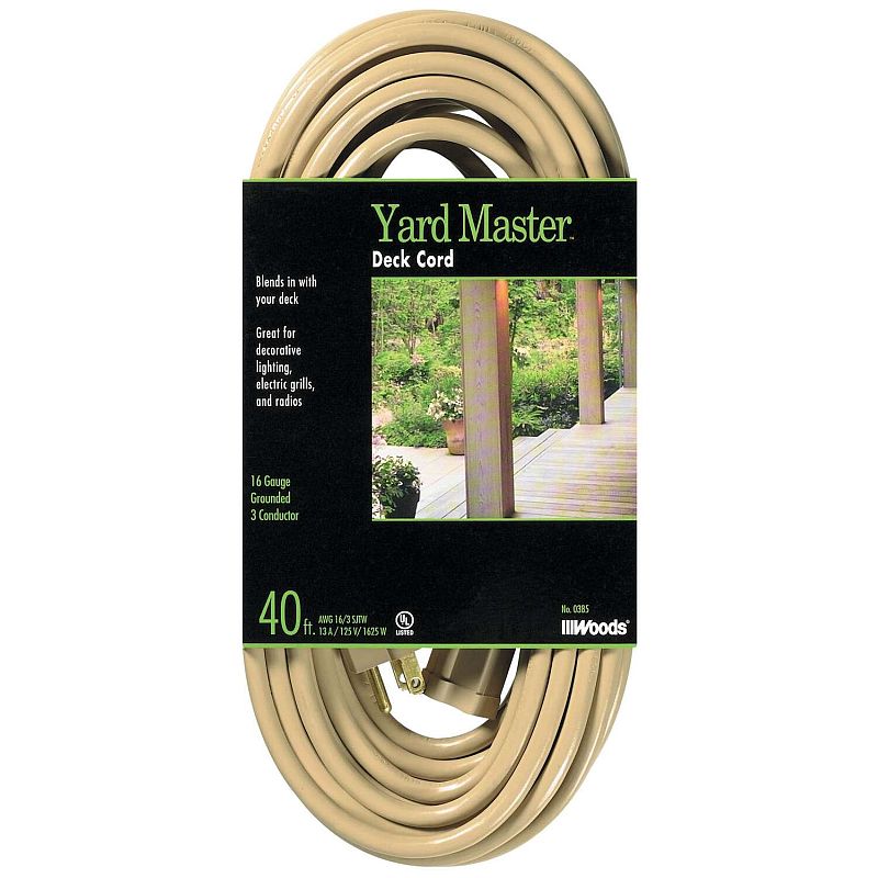 Woods® 40-Foot 16/3 SJTW Indoor/Outdoor Extension Cord