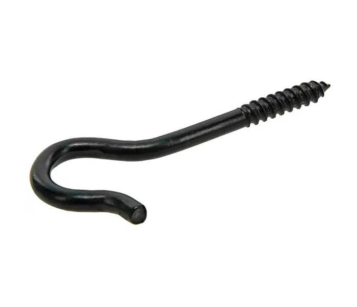 Hardware Essentials™ Ceiling Hook Black .225-Inch X 3-7/8-Inch Flagged 2 Hardware Essentials™ Ceiling Hook Black .225-Inch X 3-7/8-Inch Flagged