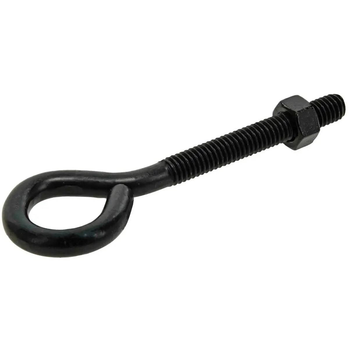 Hardware Essentials™ Eye Bolt With Hex Nut Black 5/16-18 X 4-Inch Black Flagged 2 Hardware Essentials™ Eye Bolt With Hex Nut Black 5/16-18 X 4-Inch Black Flagged
