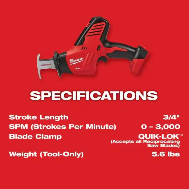 M18 4 Tool Combo Kit with Battery and Charger 9 M18 4 Tool Combo Kit with Battery and Charger
