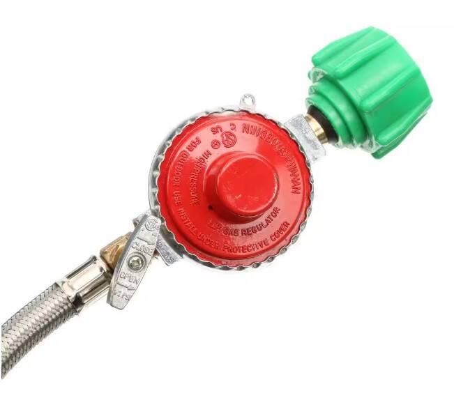 48-Inch Long Bayou Classic M5Hpr-1 Hose And Regulator, 3/8-Inch Connection Stainless Steel