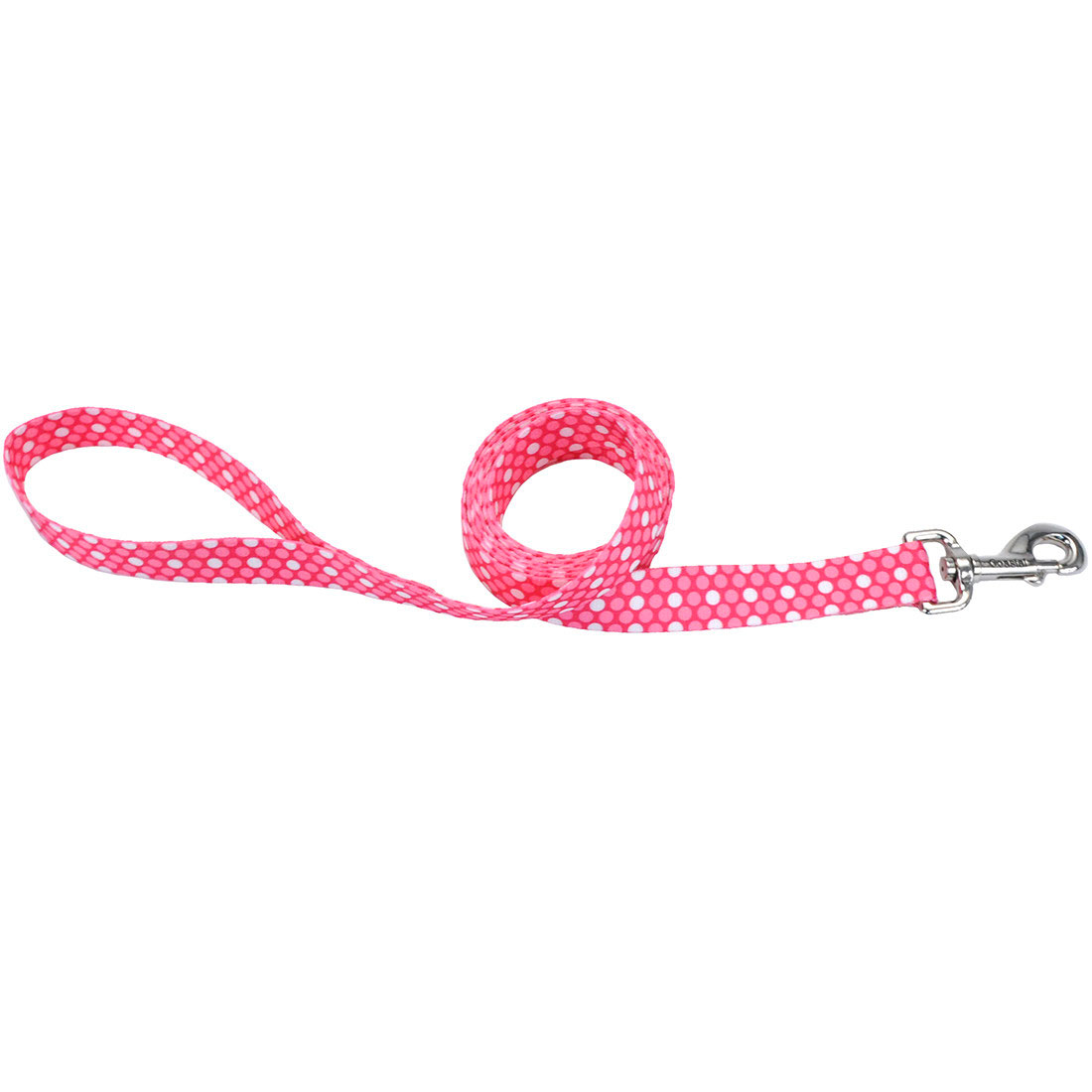 1-Inch X 6-Foot Styles Dog Leash, Pink Dots