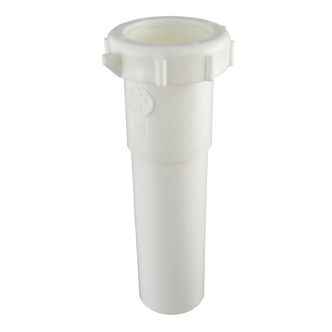 Plumb Pak PP55-2W Pipe Extension Tube, 1-1/2 in, 6 in L, Slip Joint, Polypropylene, White