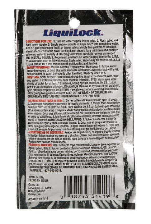 0.6-Ounce LiquiLock White Water Absorbing Crystals, 24-Pack