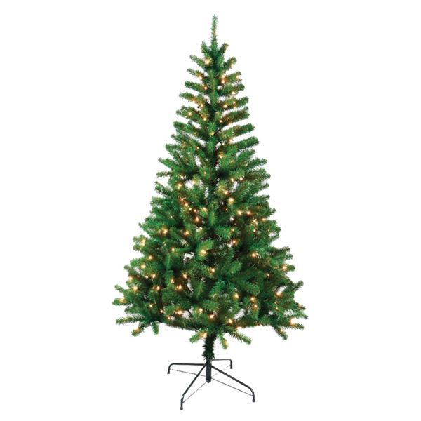 6-1/2-Foot Tillamook Fir Christmas Tree With Clear Lights