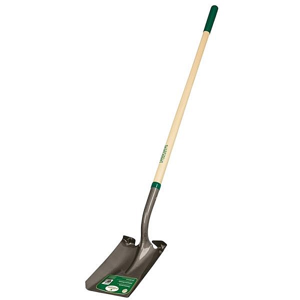 Square Steel Shovel With 48-Inch Wood Handle