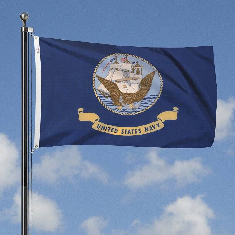 3-Foot X 5-Foot Navy Military Flag 1 3-Foot X 5-Foot Navy Military Flag