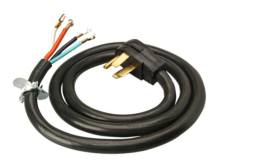 6-Foot 50-Amp Black Range Cord