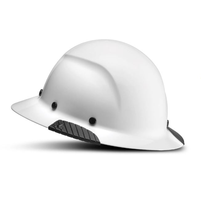 Dax Carbon Fiber White Full Brim Hardhat 2 Dax Carbon Fiber White Full Brim Hardhat