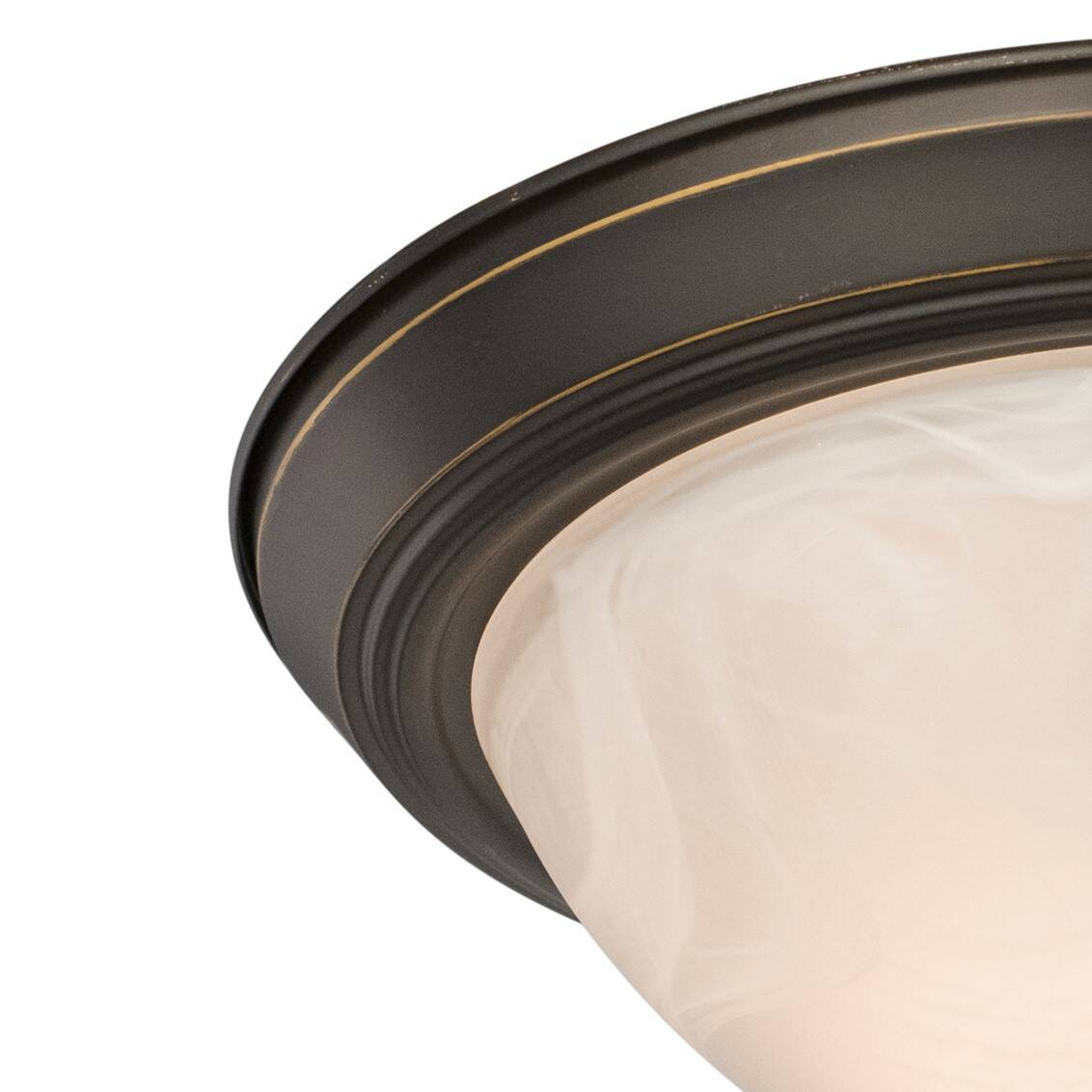 13-Inch Flush Mount Ceiling Light In Oil Rubbed Bronze 2-Pack 1 13-Inch Flush Mount Ceiling Light In Oil Rubbed Bronze 2-Pack