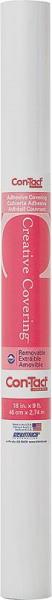 Con-Tact Brand Creative Covering 18 in X 9 ft White Self-Adhesive Covering 1 Con-Tact Brand Creative Covering 18 in X 9 ft White Self-Adhesive Covering