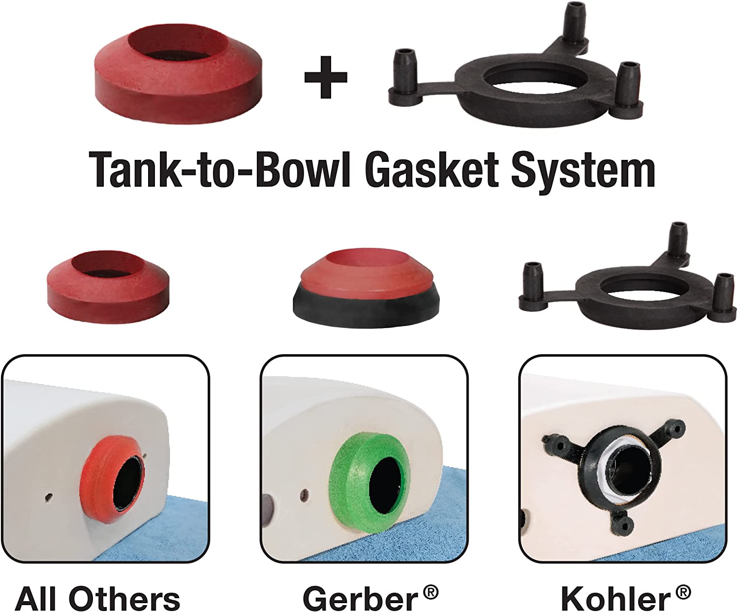 2-Inch Adjustable Flush Valve Toilet Repair Kit With Flapper 3 2-Inch Adjustable Flush Valve Toilet Repair Kit With Flapper
