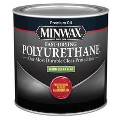 0.5-Pint Clear Liquid Ultra-Flat Fast-Drying Polyurethane Wood Finish