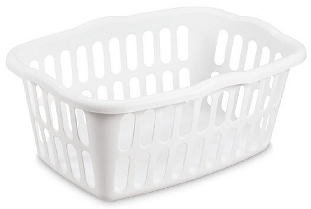 1.5 Bushel Rectangular Laundry Basket, White