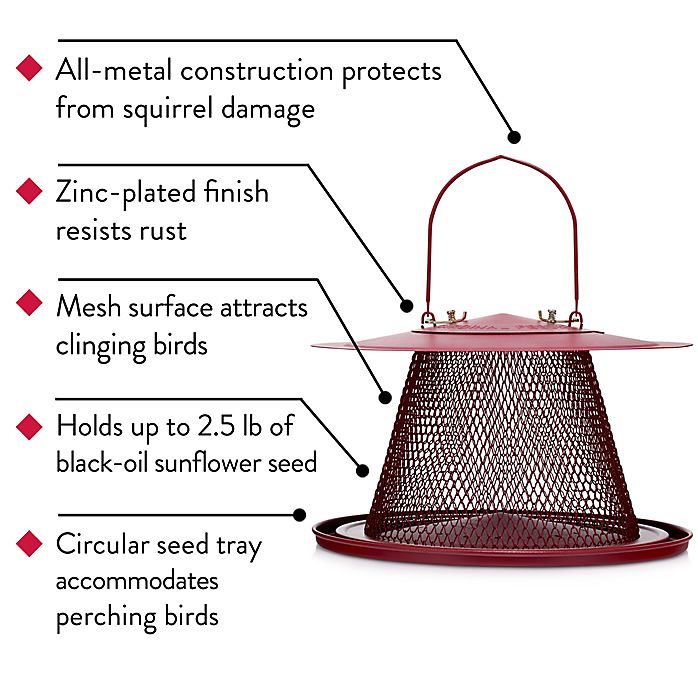 Red Cardinal Wild Bird Feeder 3 Red Cardinal Wild Bird Feeder