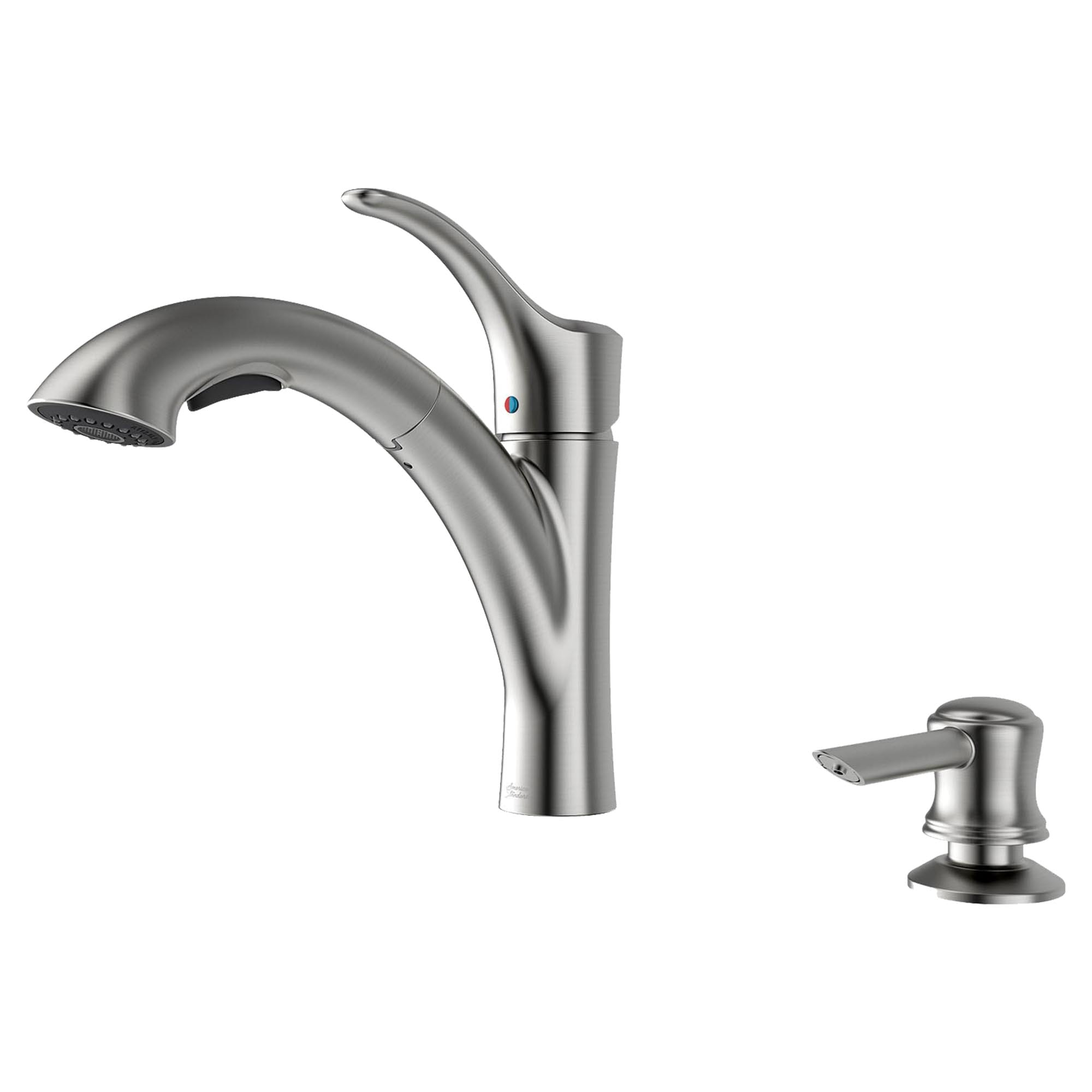 Stainless Steel Mesa™ Pull-Out Kitchen Faucet With Soap Dispenser 1 Stainless Steel Mesa™ Pull-Out Kitchen Faucet With Soap Dispenser