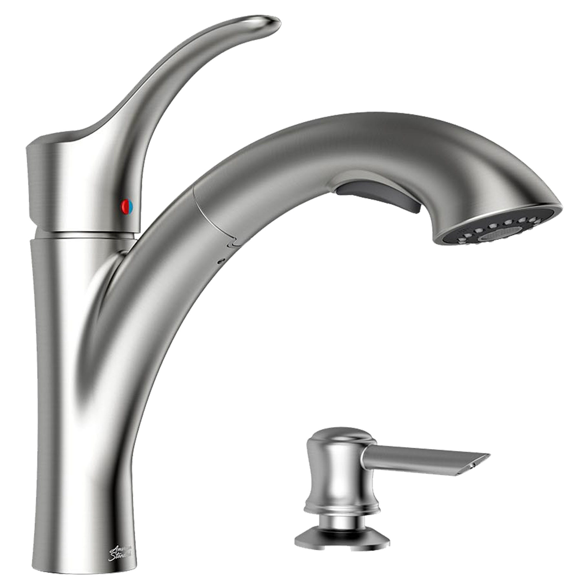Stainless Steel Mesa™ Pull-Out Kitchen Faucet With Soap Dispenser 2 Stainless Steel Mesa™ Pull-Out Kitchen Faucet With Soap Dispenser