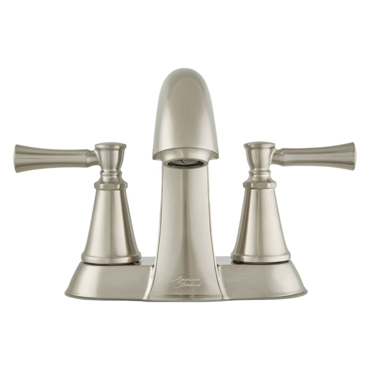 Chancellor\u00ae Brushed Nickel 2-Handle Bathroom Sink Faucet With Drain, 4\