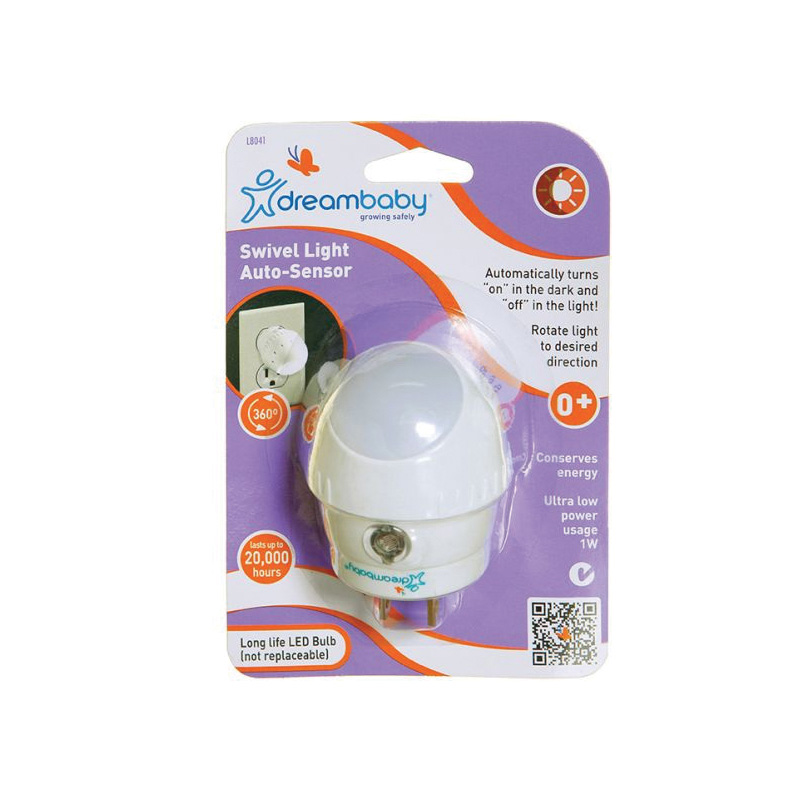 0.5-Watt LED Swivel Night Light With Auto Sensor
