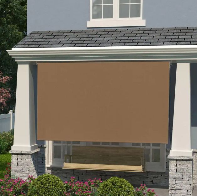 8 x 6-Foot Hazelnut Spring Operated Uv Blocking Sun Shade 1 8 x 6-Foot Hazelnut Spring Operated Uv Blocking Sun Shade