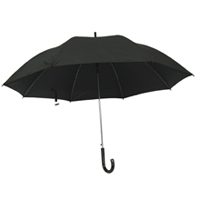 27-Inch Black Deluxe Nylon Umbrella