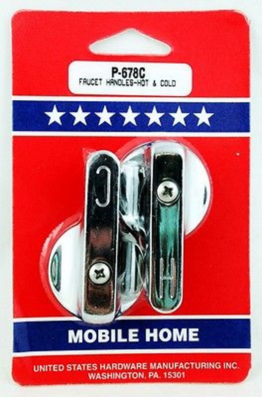 Chrome Plated Metal Faucet Handles 2 Chrome Plated Metal Faucet Handles