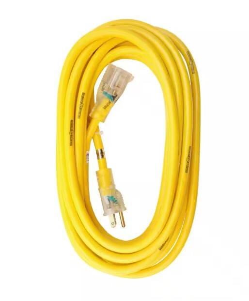 Yellow Jacket 25-Foot 12/3 STJW Outdoor Light End Extension Cord