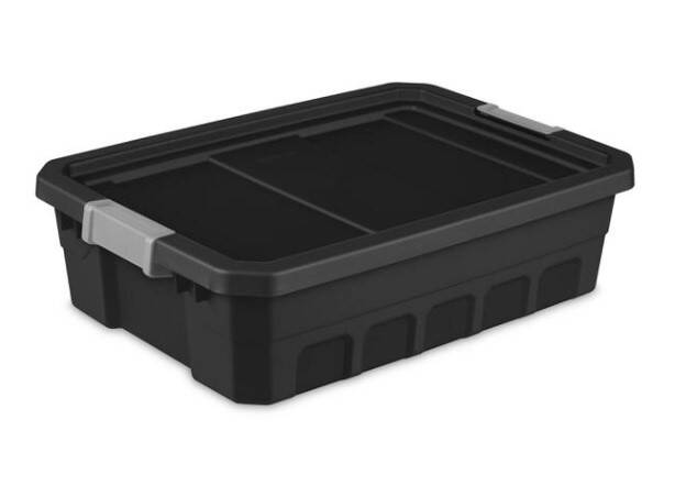 10-Gallon Stacker Tote Black 8 10-Gallon Stacker Tote Black