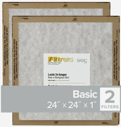 24-Inch X 24-Inch X 1-Inch Merv 2 Air Filter, 2-Pack 6 24-Inch X 24-Inch X 1-Inch Merv 2 Air Filter, 2-Pack