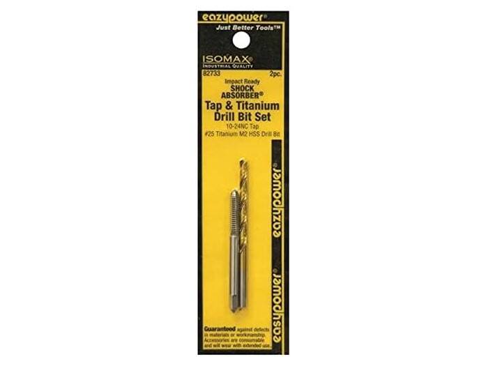 Easy Power Tap and Titanium Drill Bit Set 10-24nc /#25 2pc