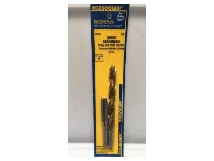 Easy Power 7/16-20NF 25/64-Inch Tap and Titanium Drill Bit Set 2 Pc